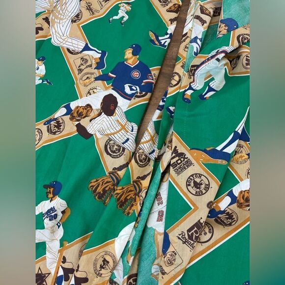 Set of two vintage MLB baseball curtains || vintage curtains MLB printed teams - Picture 11 of 11